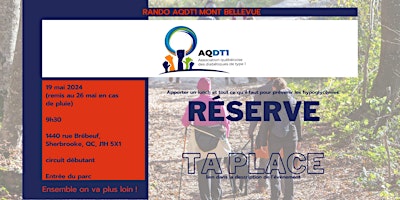 Imagem principal do evento Rando AQDT1/Diabète Estrie - Mont Bellevue