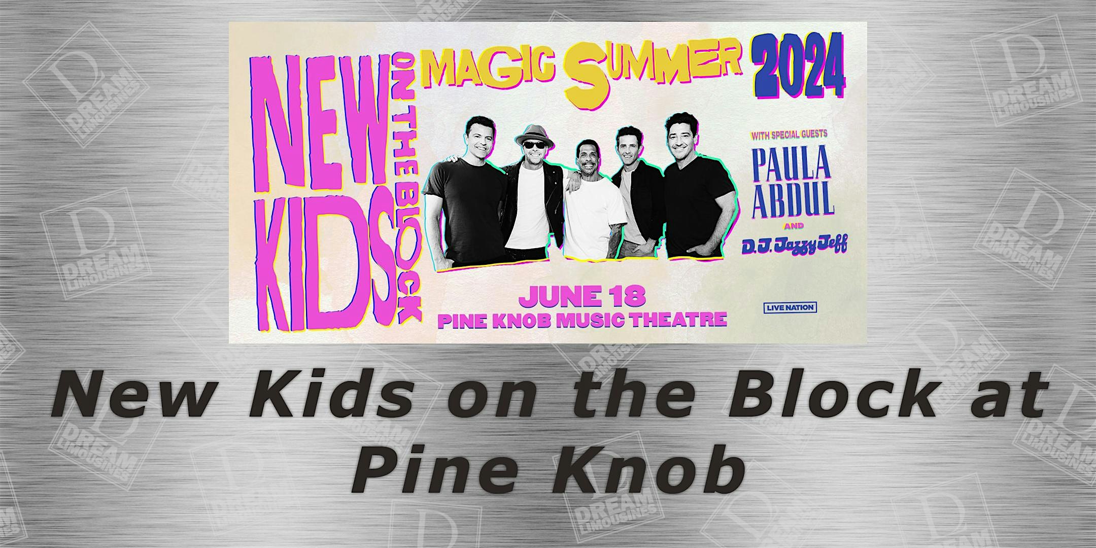 Shuttle Bus to See New Kids On The Block at Pine Knob Music Theatre