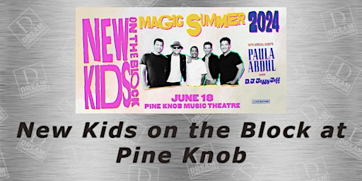 Primaire afbeelding van Shuttle Bus to See New Kids On The Block at Pine Knob Music Theatre