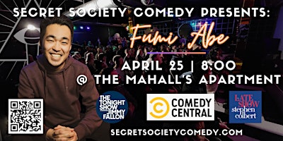 Immagine principale di Fumi Abe | Secret Society Comedy @ Mahall's 