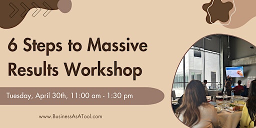 6 Steps to Massive Results Workshop primary image