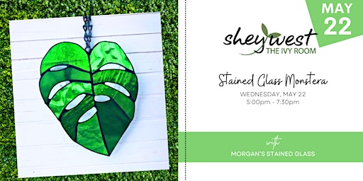 Stained Glass Monstera Leaf primary image