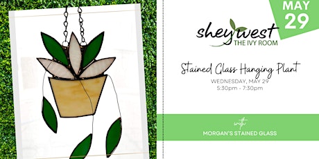 Stained Glass Hanging Plant