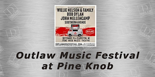 Hauptbild für Shuttle Bus to See Outlaw Music Festival at Pine Knob Music Theatre