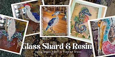 Imagem principal de Glass Shard  and Resin Painting