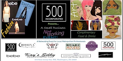Primaire afbeelding van 500INC Presents  A Small Business Networking Event