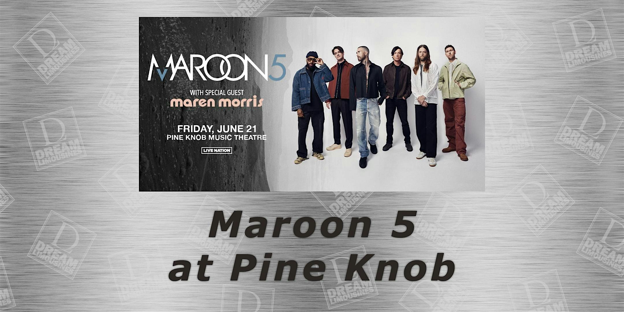 Shuttle Bus to See Maroon 5 at Pine Knob Music Theatre