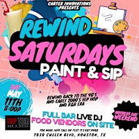 Imagem principal do evento Rewind Saturdays Paint & Sip (Mother’s Day Weekend)