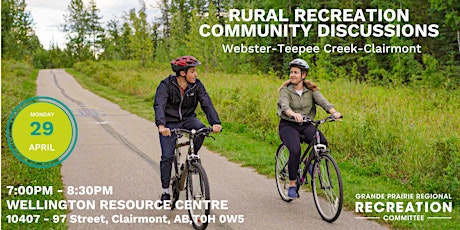 Rural Recreation Community Discussions: Webster-Teepee Creek-Clairmont