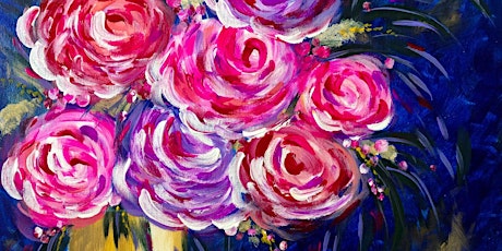 Pinot's Royal Peonies  - Paint and Sip by Classpop!™