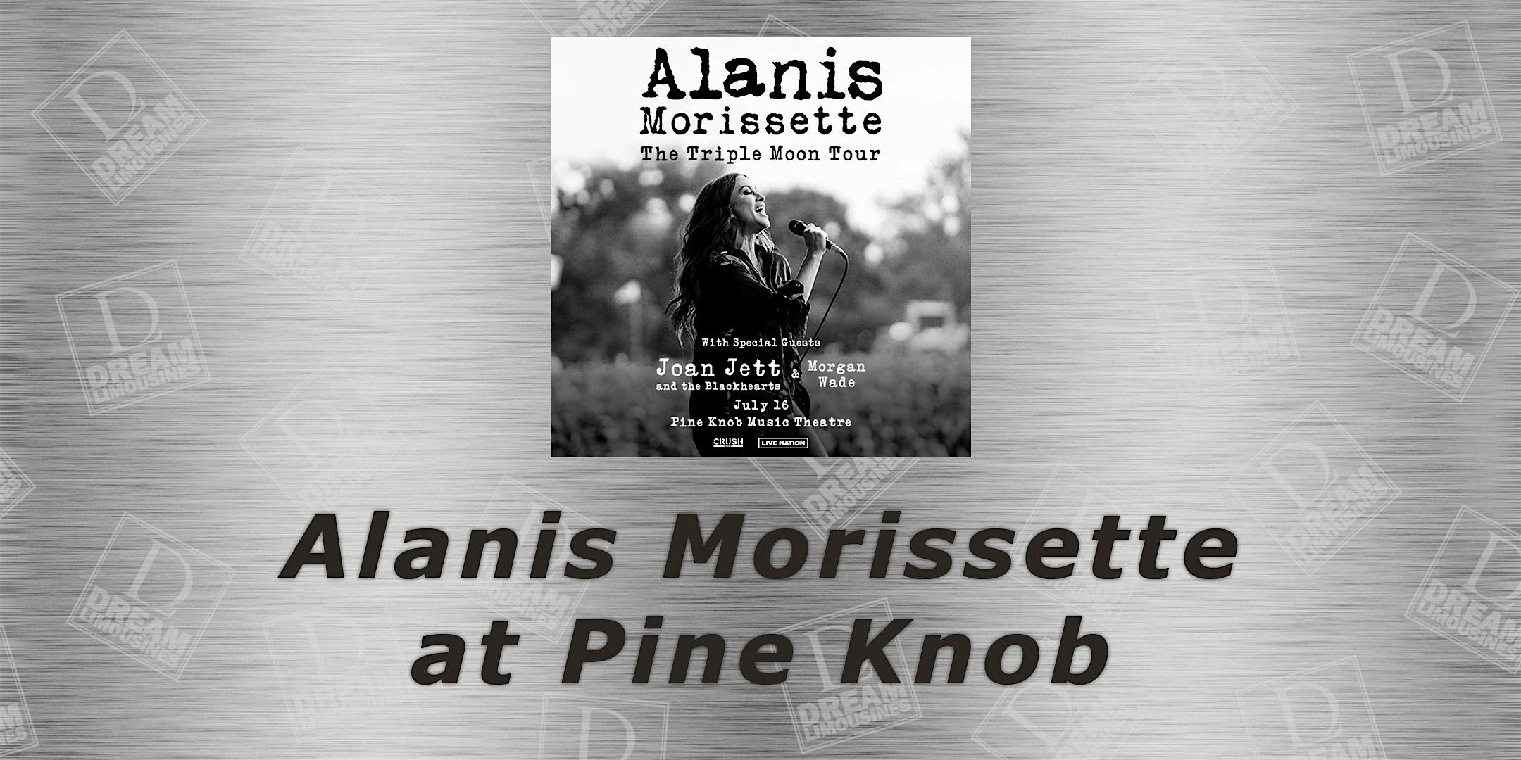 Shuttle Bus to See Alanis Morissette at Pine Knob Music Theatre