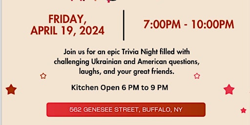 Primaire afbeelding van Ukrainian Trivia Night