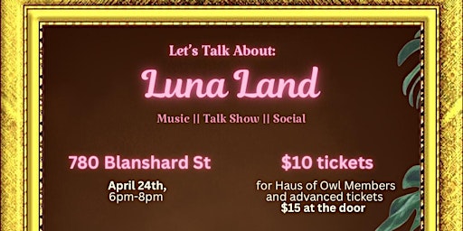 Imagem principal do evento Let’s Talk About: Luna Land