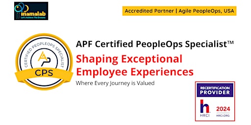 Imagen principal de APF Certified PeopleOps Specialist™ (APF CPS™)  Apr 26-27, 2024