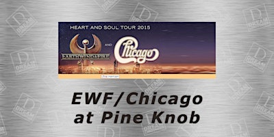 Imagem principal do evento Shuttle Bus to See Earth,Wind & Fire and Chicago at Pine Knob Music Theatre