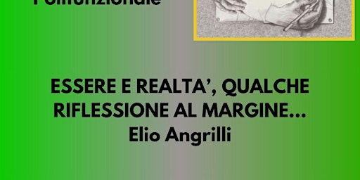 Image principale de Conferenza ESSERE E REALTA’, QUALCHE RIFLESSIONE AL MARGINE...