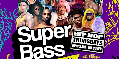 Primaire afbeelding van Super Bass Hip Hop Thursdays Party at Beaux in Castro