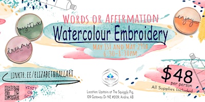 Imagen principal de Copy of WaterColour Embroidery Workshop