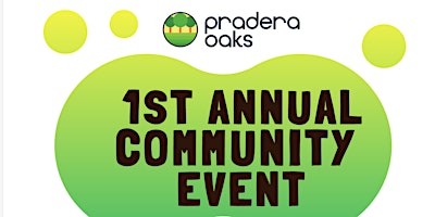 Imagem principal do evento Pradera Oaks 1st Annual Community Event
