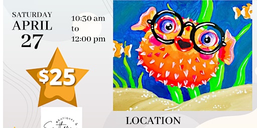 Imagen principal de Southern Antiques Kids' Pufferfish Paint Party!