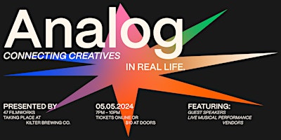 Primaire afbeelding van Analog: A Creative Meetup