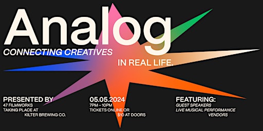 Imagen principal de Analog: A Creative Meetup