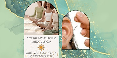Primaire afbeelding van Acupuncture & Meditation with Leah Lubin L. Ac. and Willow Marcotte