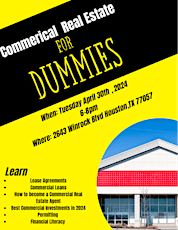 COMMERCIAL REAL ESTATE FOR DUMMIES