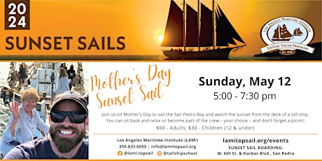 May 2024 Mother's Day Sunset Sail