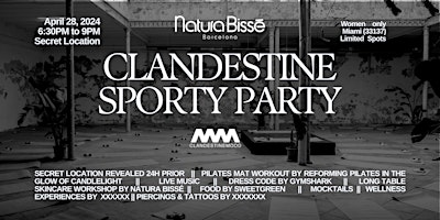 Imagen principal de CLANDESTINEMOOD SECRET SPORTY PARTY APRIL