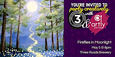 Imagem principal do evento Fireflies In Moonlight Paint and Sip