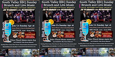 Sunday Blue Room Brunch feat JD Warren & the Rudiment -South Valley BBQ primary image