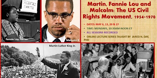 Hauptbild für Martin, Fannie Lou and Malcolm: The US Civil Rights Movement, 1954-1970