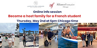 Hauptbild für La Route des Langues USA info session - Host a French student this summer