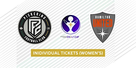 PICKERING FC L1O WOMEN VS HAMILTON UNITED (L1O CUP)