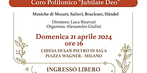 Imagen principal de Concerto coro polifonico Jubilate Deo -