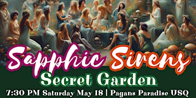 Imagem principal do evento Sapphic Sirens - Secret Garden! A Klnky Mixer Party
