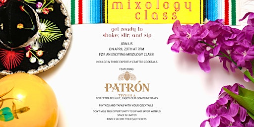 Imagem principal do evento MIXOLOGY CLASS