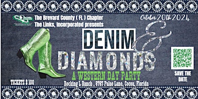 Primaire afbeelding van Denim & Diamonds Brevard County (FL) Chapter The Links, Incorporated