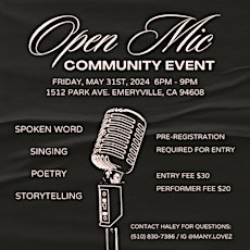 Open Mic Community Event
