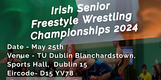 Imagem principal de Visitors Registration ONLY Senior Irish Freestyle Wrestling Championships