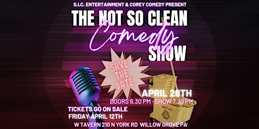 Primaire afbeelding van THE NOT SO CLEAN COMEDY SHOW