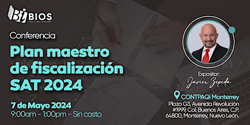 Hauptbild für Plan Maestro de Fiscalización SAT 2024 (MTY)