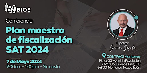 Imagen principal de Plan Maestro de Fiscalización SAT 2024 (MTY)