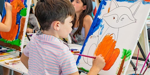 Primaire afbeelding van Kid's Summer Workshop| Let's Paint Wild Animals! | Leawood