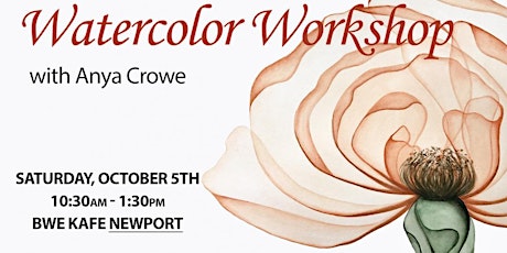 Watercolor Workshop - Transparent Rose. Minutes away from Manhattan! primary image