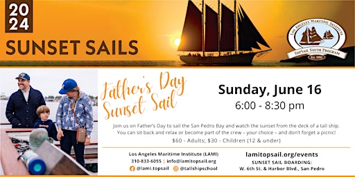 Imagem principal do evento June 2024 Father's Day Sunset Sail