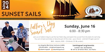 Image principale de June 2024 Father's Day Sunset Sail