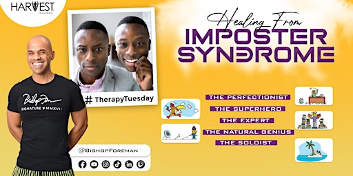 Imagen principal de Healing From Imposter Syndrome Live Therapy Tuesday Pop Up