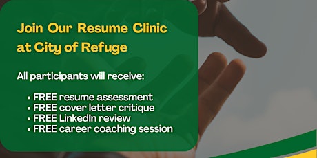 Resume Clinic at City of Refuge